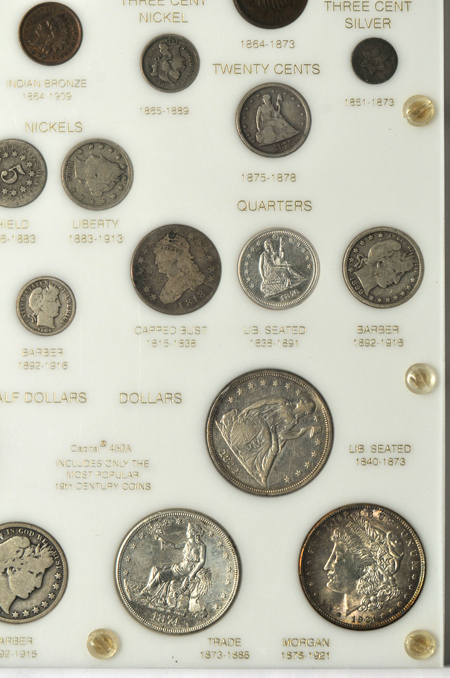 United State 19th Century type set in a Capital Plastics holder