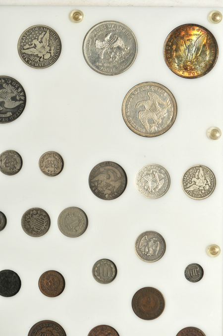 United State 19th Century type set in a Capital Plastics holder