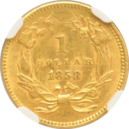 1858 NGC MS-62