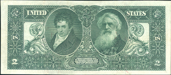 1896 $2 Educational Fr# 247 - VF