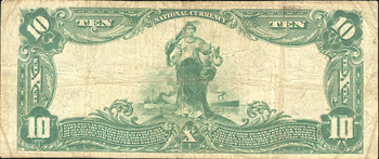1902 $10 Blue Seal - Rocky Ford, CO Charter #9117 - F
