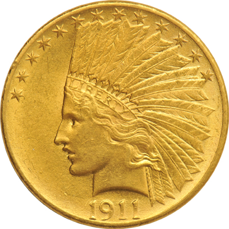 Four Indian Head eagles