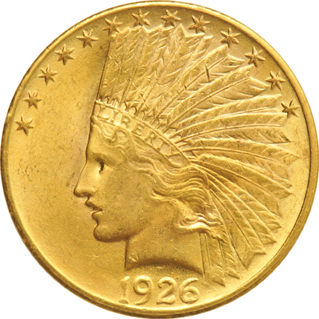 Four Indian Head eagles