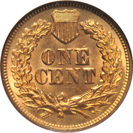 1865 NGC, 1889 PCGS, and 1895 PCGS, all MS-64 RD