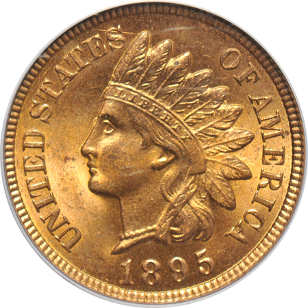 1865 NGC, 1889 PCGS, and 1895 PCGS, all MS-64 RD