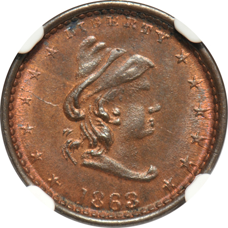 Five Mint State Civil War tokens certified by NGC