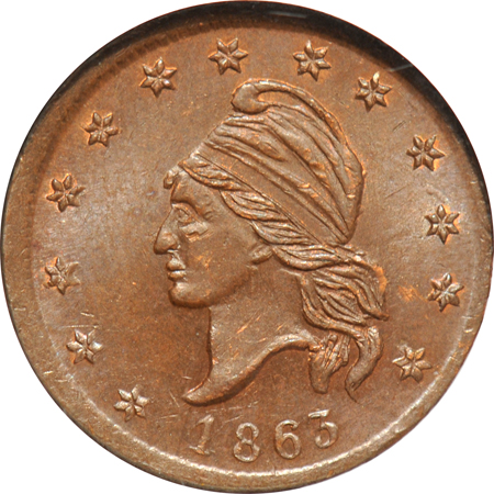 Five Mint State Civil War tokens certified by NGC