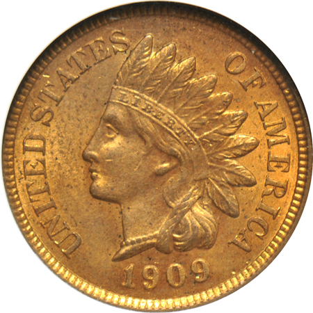 Four certified copper type coins