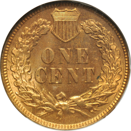 Four certified copper type coins