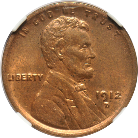 Four certified copper type coins