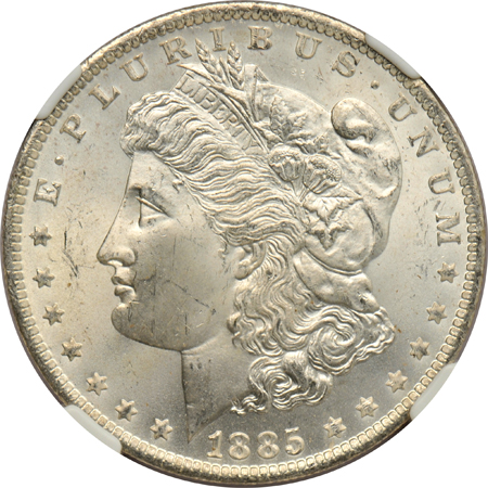 1883-CC NGC MS-65, plus four other dates, as described