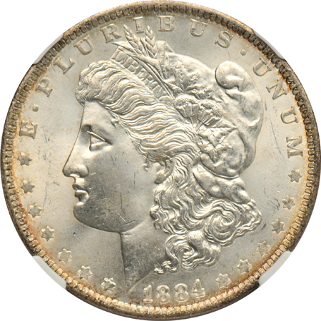 1883-CC NGC MS-65, plus four other dates, as described