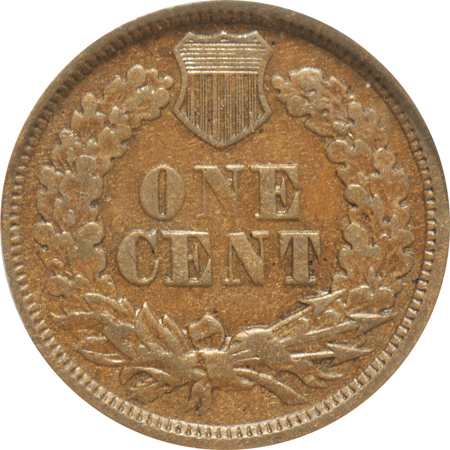 1869 Repunched Date ANACS F-12