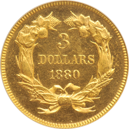 1880 Proof, SEGS, as described