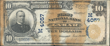 Three Missouri large size National Bank Notes