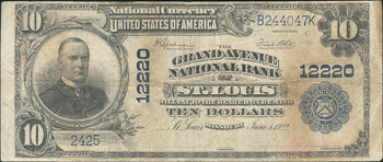 Three Missouri large size National Bank Notes