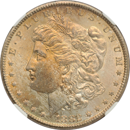 1882-CC NGC MS-64, plus an 1889-S PCGS MS-63