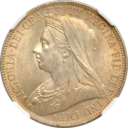 Great Britain - Collection of ten Uncirculated late 19th and early 20th century coins, all NGC