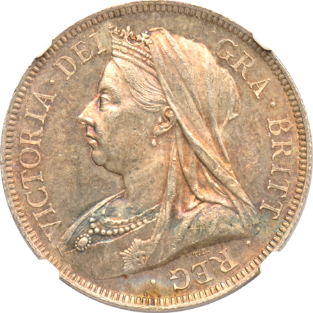 Great Britain - Collection of ten Uncirculated late 19th and early 20th century coins, all NGC