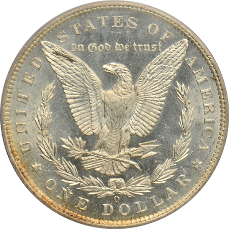 1888-O PCGS MS-63PL (green label), 1897-S ANACS MS-62 DMPL, and a 1900-S ANACS MS-62 PL