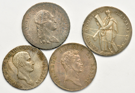 Multiple - Group of sixteen mostly German Thaler coins from the 18th and 19th century