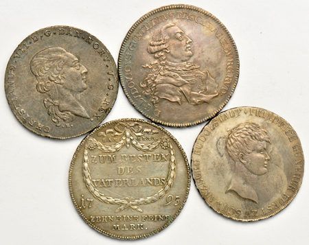 Multiple - Group of sixteen mostly German Thaler coins from the 18th and 19th century