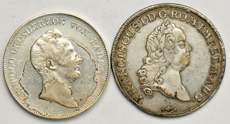 Multiple - Group of sixteen mostly German Thaler coins from the 18th and 19th century
