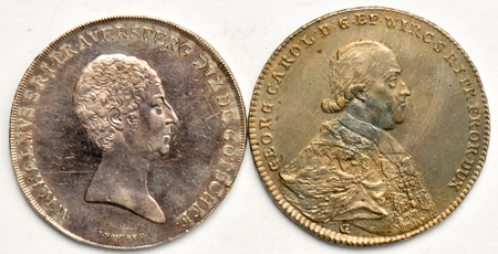 Multiple - Group of sixteen mostly German Thaler coins from the 18th and 19th century