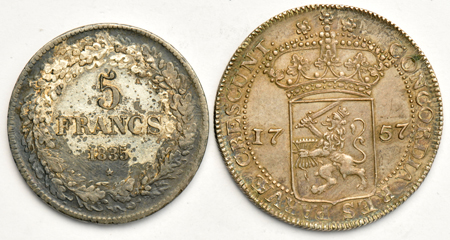 Multiple - Five Crown size issues including Belgium, Netherlands, Congo, and German States