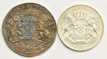 Multiple - Five Crown size issues including Belgium, Netherlands, Congo, and German States