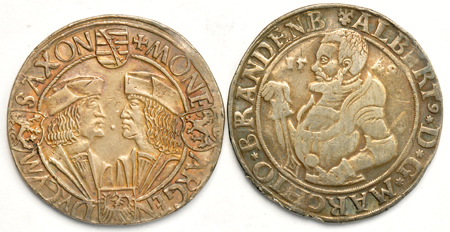 Multiple - Five Thaler issues from the 16th and 17th century