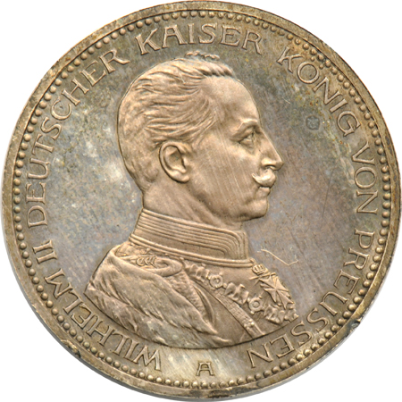 Multiple - 1878 Italy Kingdom 5 Lire, and a 1913A Prussia 5 Mark, both Proof