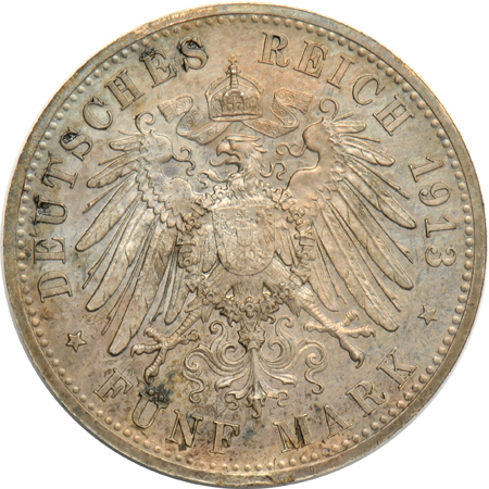 Multiple - 1878 Italy Kingdom 5 Lire, and a 1913A Prussia 5 Mark, both Proof