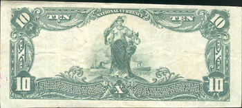 1902 $10 Blue Seal - Lake Village, AR Charter #11262 - VF