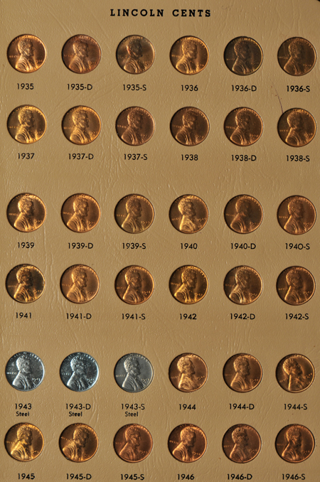Complete collection of Lincoln cents, 1909 through 2008-S, including proof-only issues, in two Dansco albums