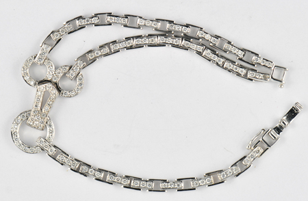 18K White Gold Diamond Bracelet