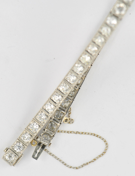 18K White Gold Diamond Bracelet