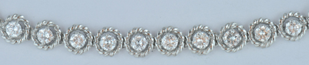 18K White Gold Diamond Bracelet