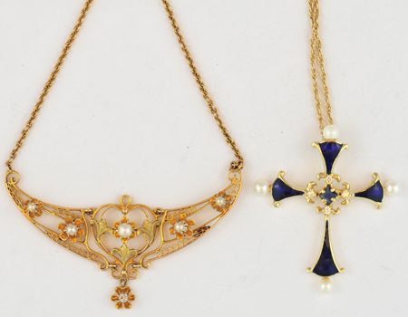 Pair of Pearl Vintage Necklaces