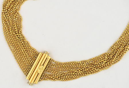 18K Yellow Gold Multi-Strand Necklace