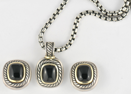 David Yurman Necklace and Earrings 