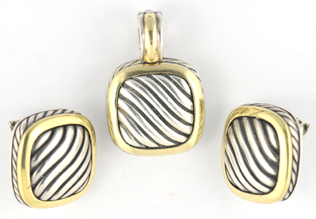 David Yurman Bracelet, Ring, Pendant and Earrings