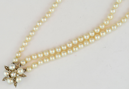 Pearl Necklace and Bracelet