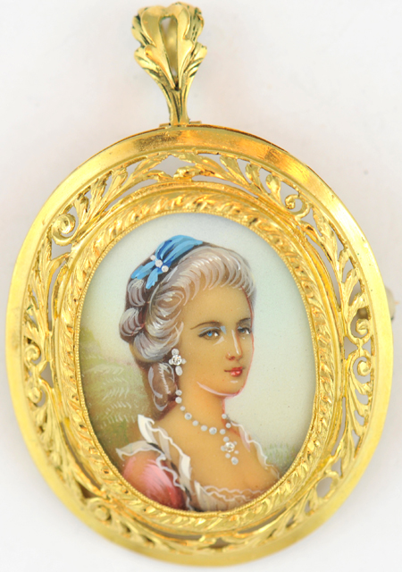 Three Portrait Pendants