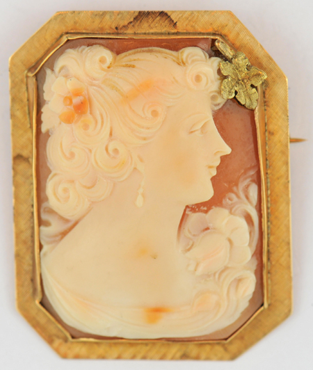 Three Cameo Pin/Pendants 