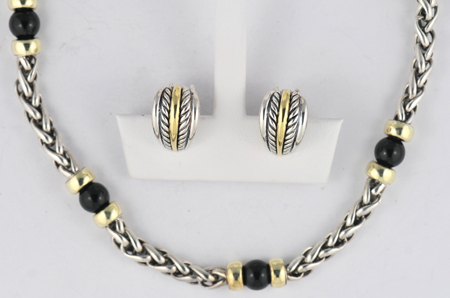 David Yurman Chain, Necklace and Earrings