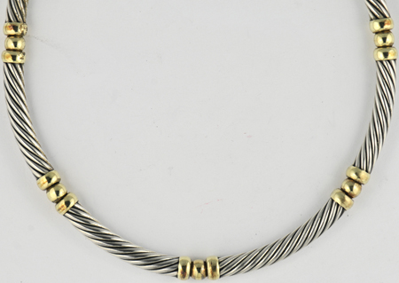 David Yurman Choker and Ring 