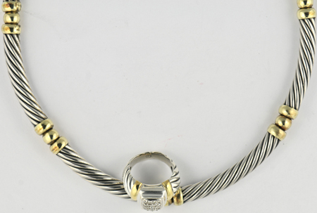 David Yurman Choker and Ring 