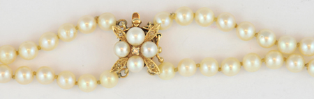 14K Yellow Gold Set of Pearl Necklaces and Bracelet 