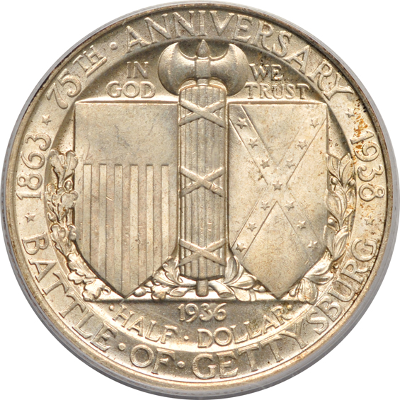 1936 Gettysburg PCGS MS-65 CAC